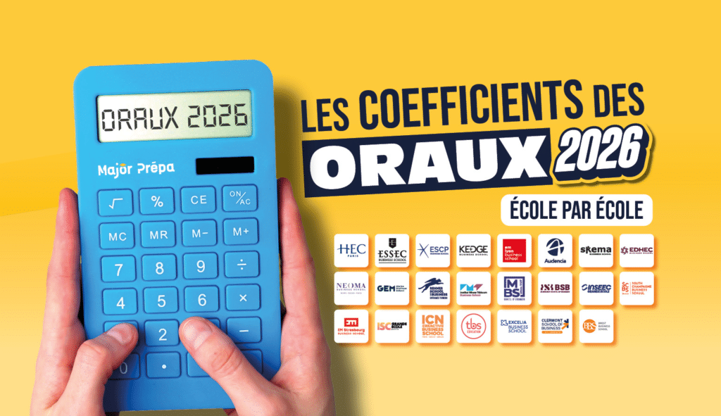 Coefficients oraux 2026