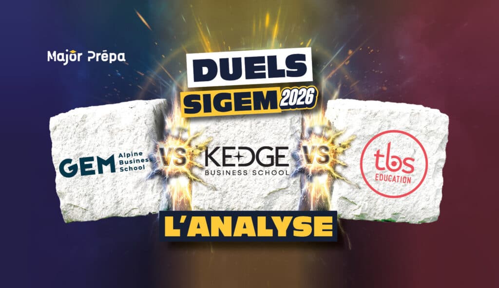 Duels SIGEM KEDGE vs TBS vs GEM