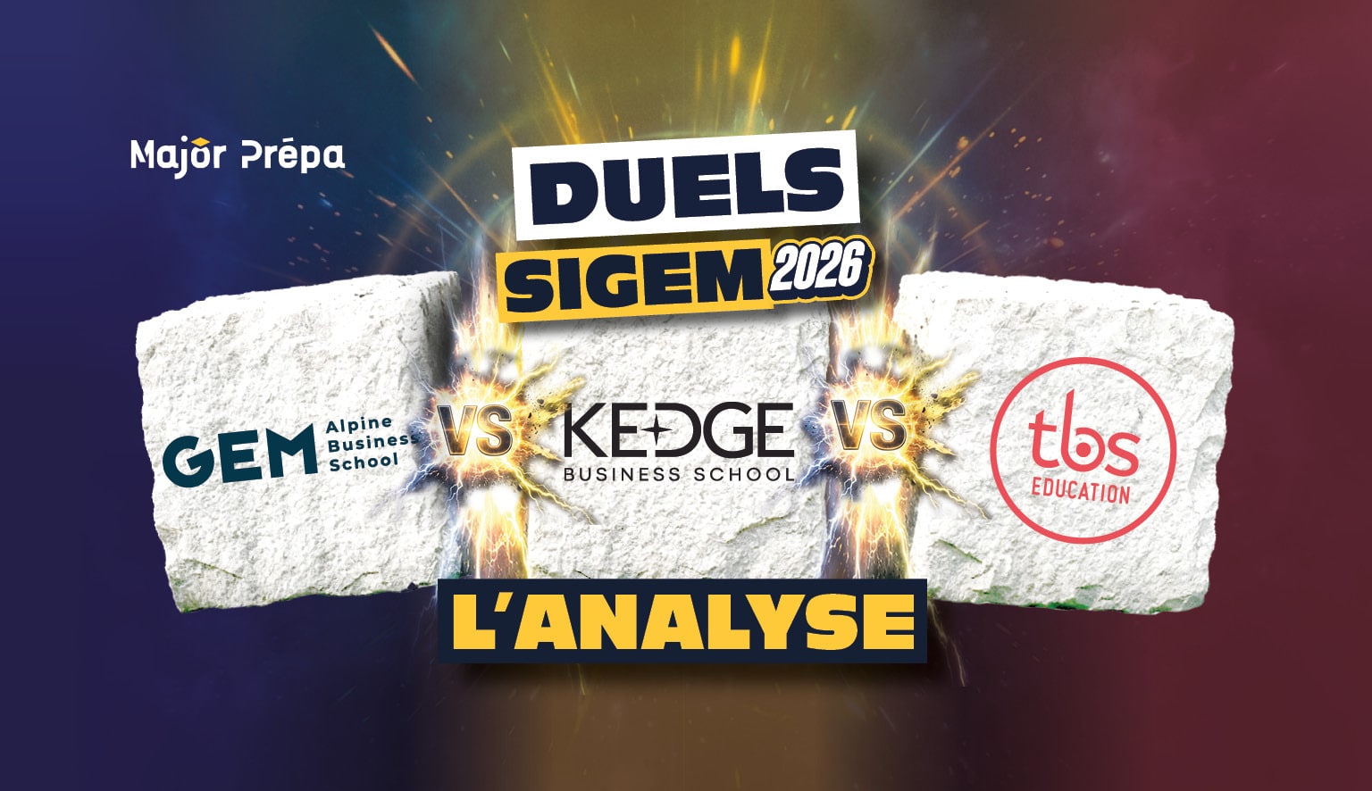 Duels SIGEM KEDGE vs TBS vs GEM