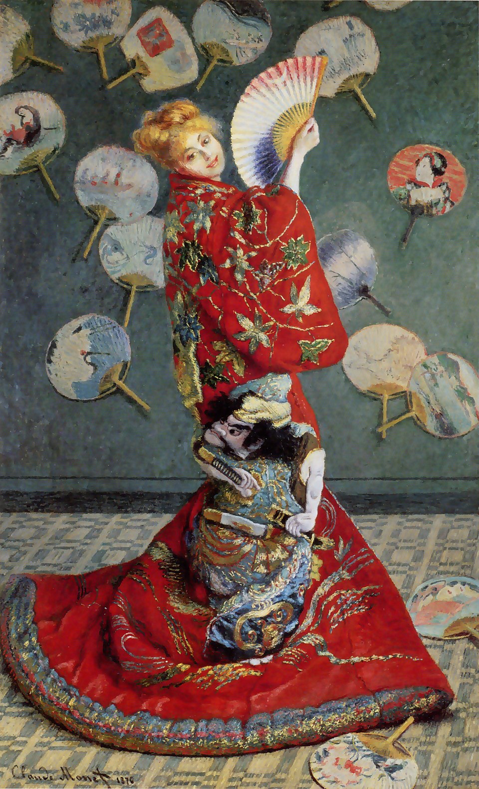 La Japonaise de Claude Monet, tableau emblématique du japonisme en France au XIXe siècle.