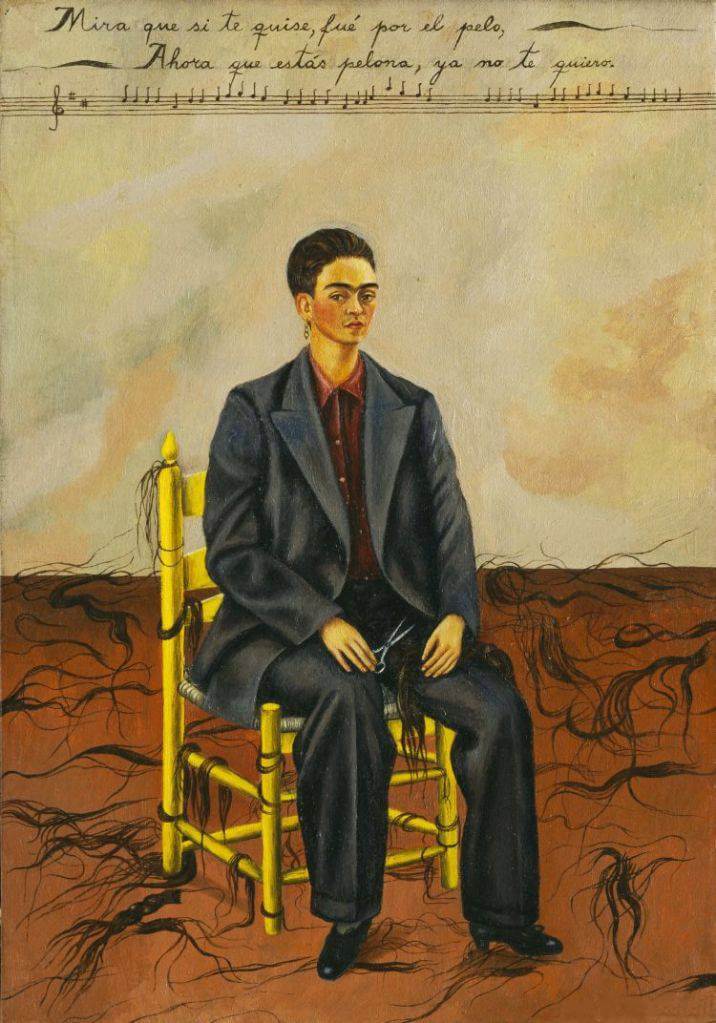 « Autoportrait avec des cheveux coupés » de Frida Kahlo, symbole de rupture et d’indépendance féminine