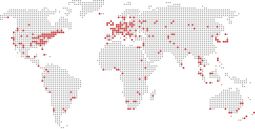 Carte montrant l’implantation mondiale des instituts Confucius au service du soft power chinois.