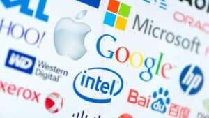 FTN : logos des grandes entreprises mondiales symbolisant la mondialisation économique.