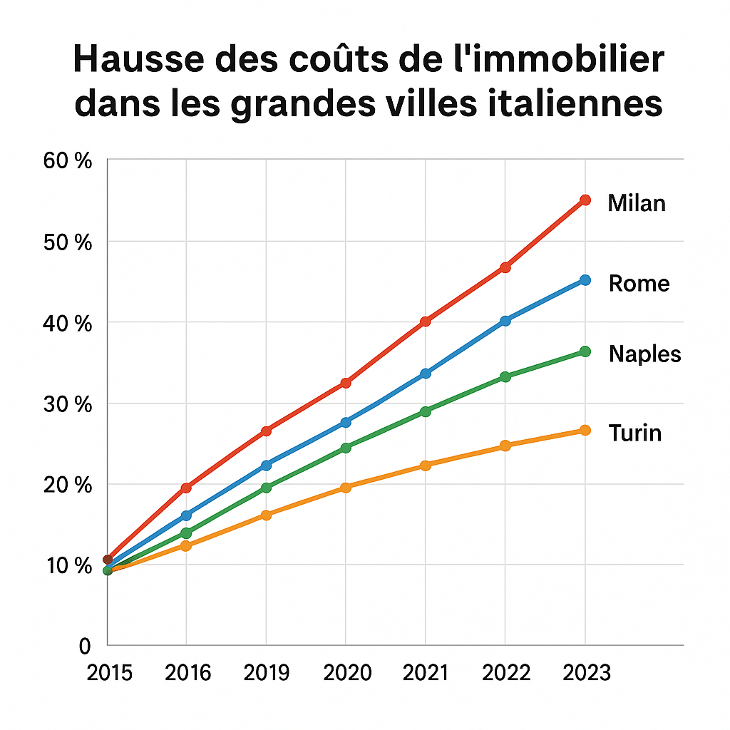 Hausse des coûts de l'immobilier