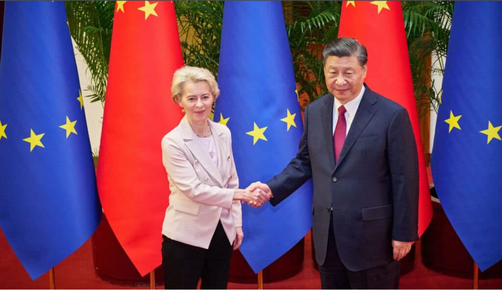 Xi Jinping et Ursula Von der Leyen