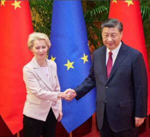 Xi Jinping et Ursula Von der Leyen