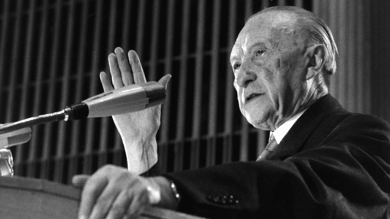 Konrad Adenauer, le premier chancelier de la République Fédérale d'Allemagne