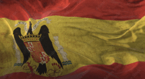 Drapeau pour une Espagne libre.
