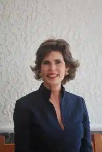 Cristiana Chamorro, figure de l’opposition nicaraguayenne, posant pour un portrait officiel.