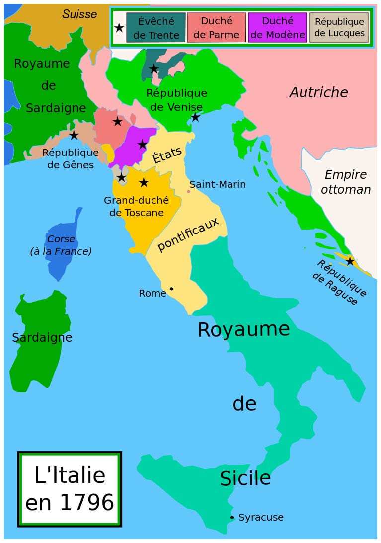 L'Italie en 1796, Wikipedia