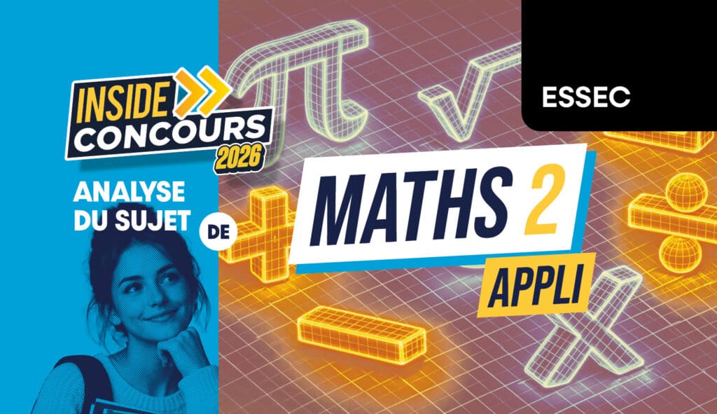 analyse sujet maths appliquées ESSEC 2026