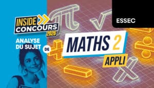 analyse sujet maths appliquées ESSEC 2026