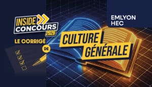 corrigé Culture générale 2026 HEC/emlyon