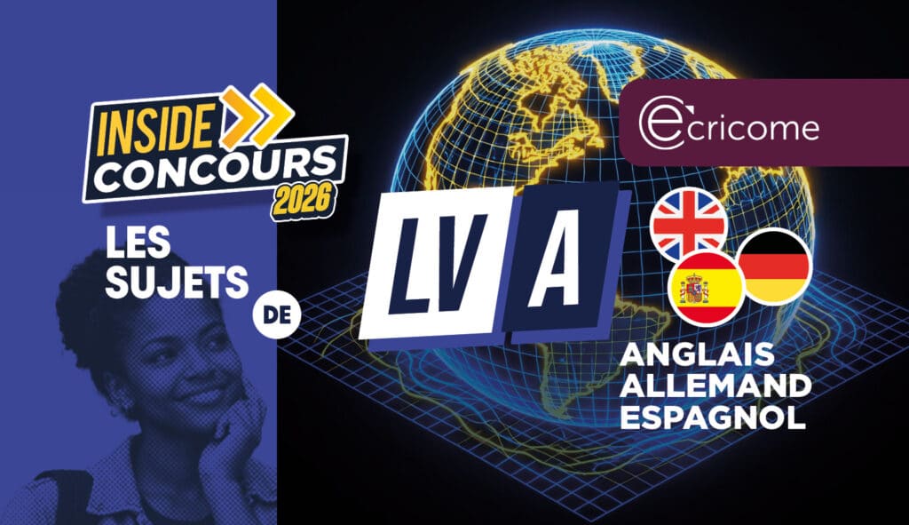 sujet LV1 ecricome Anglais 2026 allemand espagnol