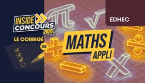 corrigé maths appliquées EDHEC 2026