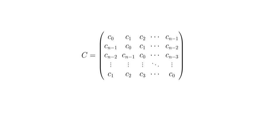 matrices circulantes