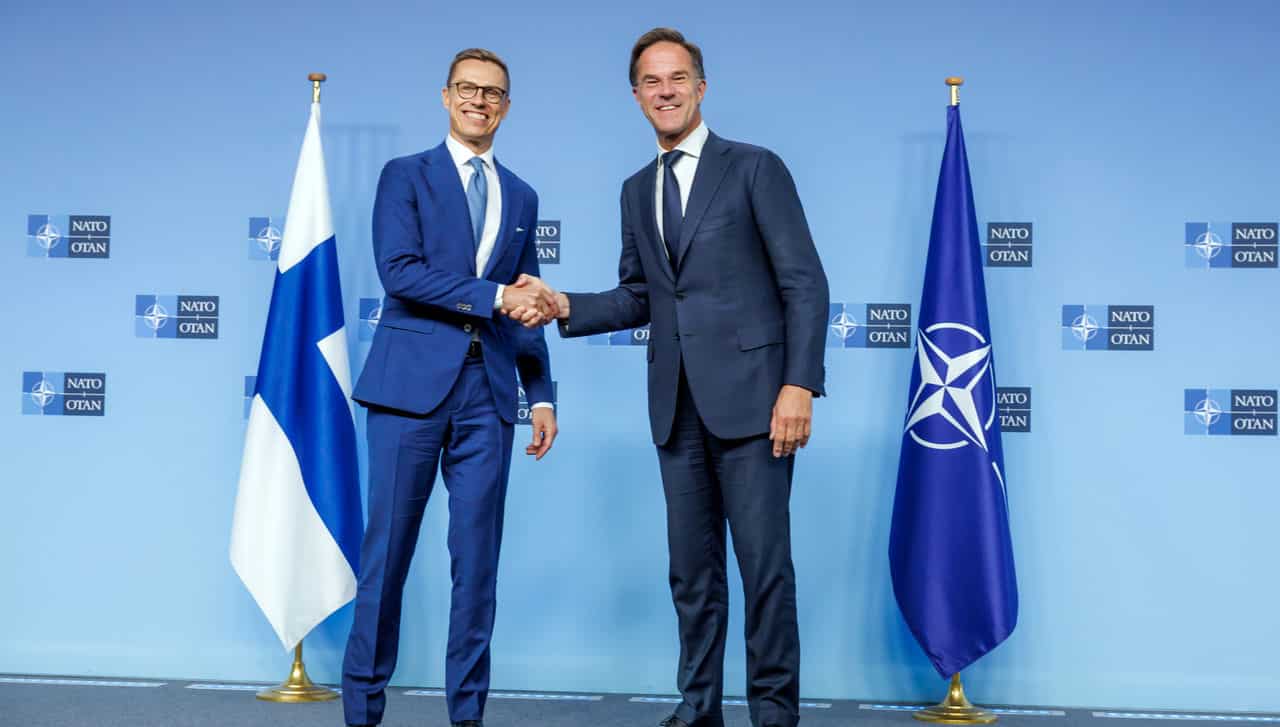 Image des dirigeants de la Finlande et de l'OTAN