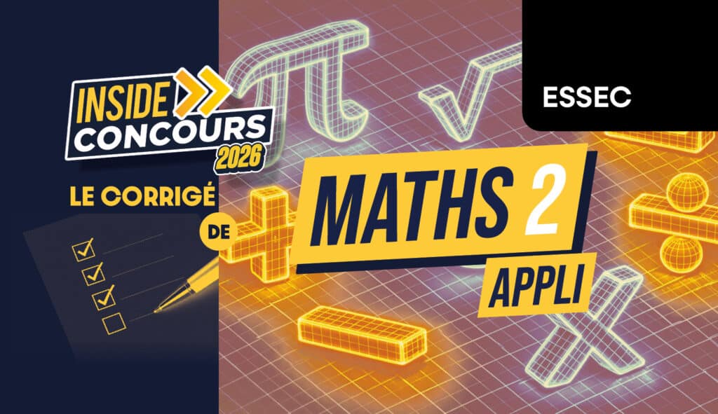 Corrigé maths appliquées HEC 2026