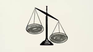 Illustration d’une balance déséquilibrée symbolisant les enjeux d’équité, d’égalité des chances et d'affirmative action.