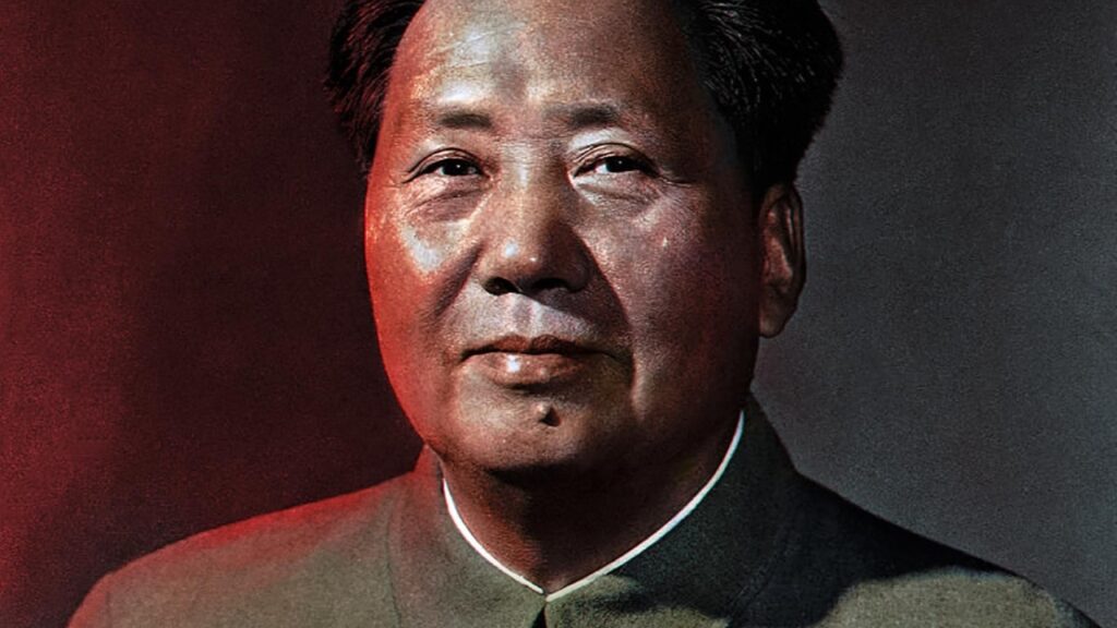 Portrait officiel de Mao Zedong, dirigeant de la Chine de Mao et fondateur de la République populaire