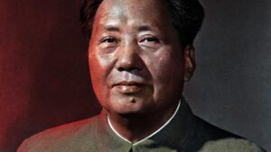 Portrait officiel de Mao Zedong, dirigeant de la Chine de Mao et fondateur de la République populaire