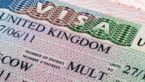 Visa United Kingdom illustrant les conditions d'entrée liées à l'immigration au Royaume-Uni