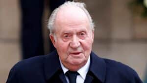 Juan Carlos de Borbón, roi émérite d'Espagne, lors d'une apparition publique