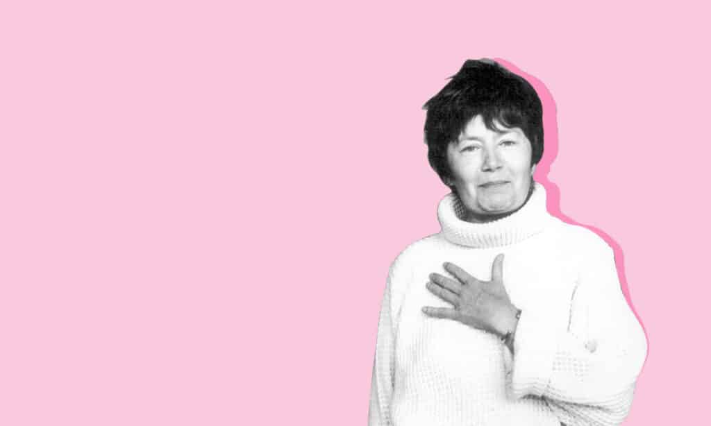 Portrait de Luce Irigaray, philosophe féministe et linguiste belgo-française