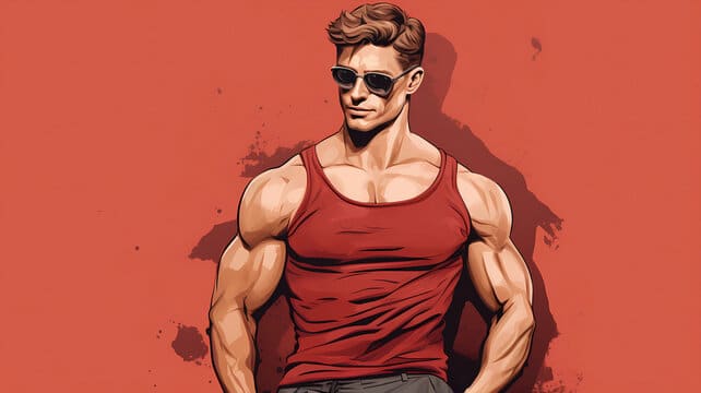 Illustration d'une masculinité associée à l'image du mâle alpha