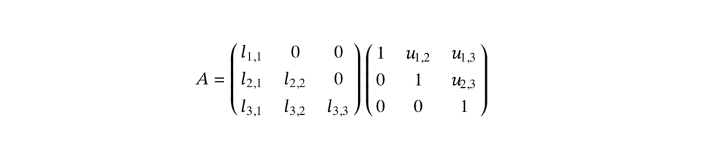 décomposition de Crout