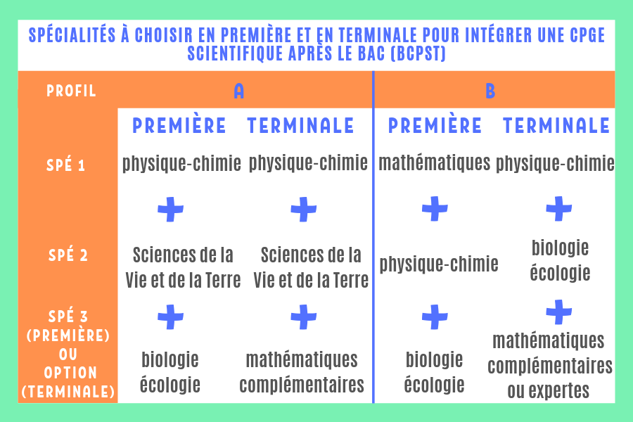Les Sp cialit s Choisir En Premi re Et Terminale Pour Faire Une Pr pa 